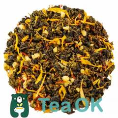 Чай зелений китайський Улун Оолонг Апельсин-М'ята-Мигдал 100г