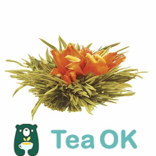 Чай зелений зв’язанний Квітуча лілія 100г 