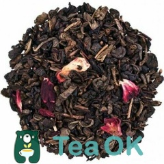 Чай зелений Суничний з ароматом вершків