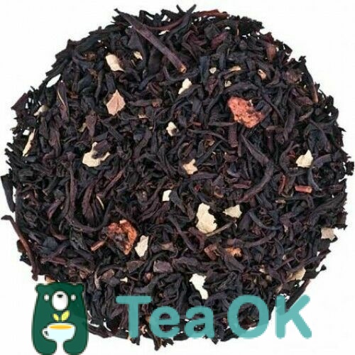 Чай чорний з добавками Суничний з ароматом вершків Premium 